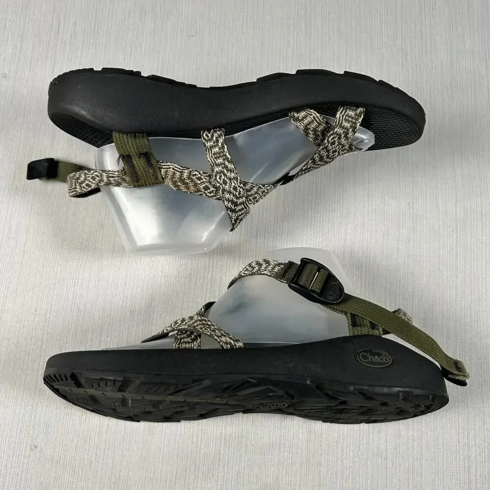 Chaco Z/Cloud 2 Men's Sandal 11 Green Adjustable Webbing Straps Toe Strap Loop